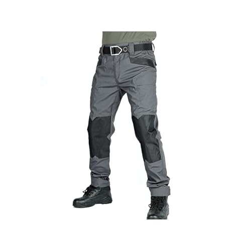 KDAKSA Lespartan Motorcycle Pants,Men's Lightweight Water Resistant Ripstop Cargo Pants,Tactical Mens Motorcycle Riding (Gray,XXL)