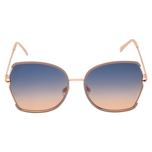 TAHARI Women's Square-Metal Butterfly Sunglasses2