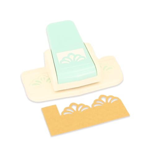 Craftelier Pressure Lever Punch for Making Decorative Doily-Shaped Edges with Large Flowers on Paper and Card, Die-Cut, Perfect for Scrapbooking and Crafts