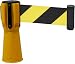 HHCCTEO Retractable Traffic Cone Caution Tape, Skipper Belt Cone Barrier Tape Yellow, High Visibility Red Retractable Topper for Traffic Cone (5M)