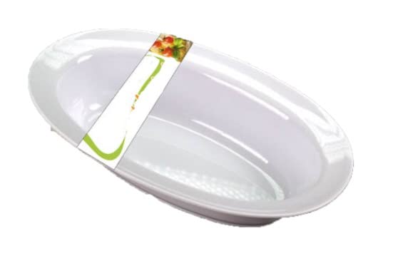 Lacor Ciotola In Melamina Bianca 19 Cm – Senza BPA, Impilabile E Lavabile In Lavastoviglie