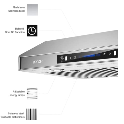 Iktch SF-IKC01-30N 30 Inch Under Cabinet Range Hood thumb #7