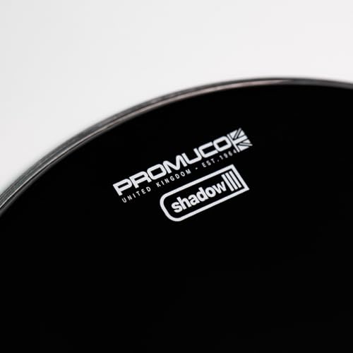 Peau de batterie noire 35,6 cm SHADOW 7 mm, finition et brillance tom - 2