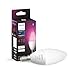Produktbild Philips Hue White & Color Ambiance E14 LED Leuchte (470 lm), dimmbare LED Lampe für das Hue Lichtsystem mit 16 Mio. Farben, smarte Lichtsteuerung über Sprache und App