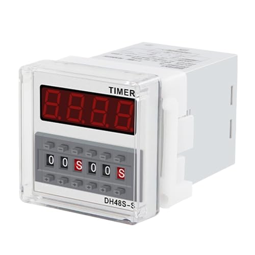 Relais temporisé DH48S-S temporisateur numérique double cycle 24V 380V