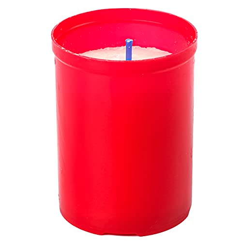Votivkerzen von Hansel Home, 12 Stück, rot, 6,5 x 5 cm