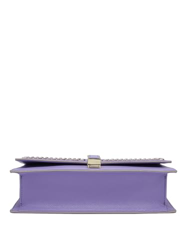 Image of Da Milano Women's Leather Shoulder Bag - Purple