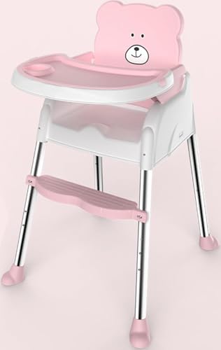 【Auyyhui】 折り畳み携帯可能なベビーチェア 6 ヶ月〜5 歳対象 4WAY 多機能 離乳食や子ども食事に適し ハイいす、ブースターチェア、お食事ローいす、お遊びキッズチェア 3 点式安全ベルトで脱出防止 軽量で組立簡単 快適で多用途