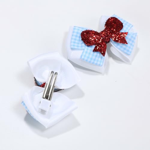 Disfraz de cuadros azules para niñas miniatura 6