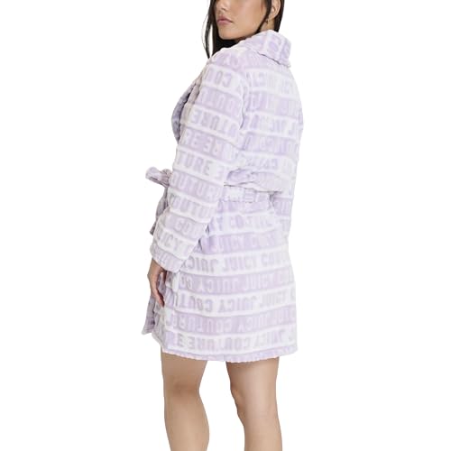 Image of Juicy Couture Women's Super Soft Luxe Plush Shawl Collar Robe