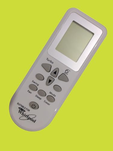 Image of Sanavya AC Remote Control - Compatible Replacement for Split & Window Air Conditioners - Replicates Genuine Remote Functions (Whirlpool 6th Sense 84 no)