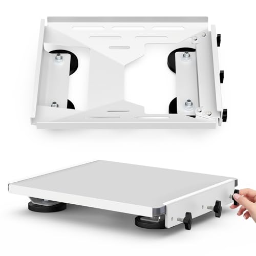 Starlink Mini Mount Magnetic, Tool-Free Car Roof Mount Kit Starlink Mini Accessories RV Boat Magnetic Rack Vehicle Base Suction Cup Truck Yacht Van Quick Release Travel (White-A)