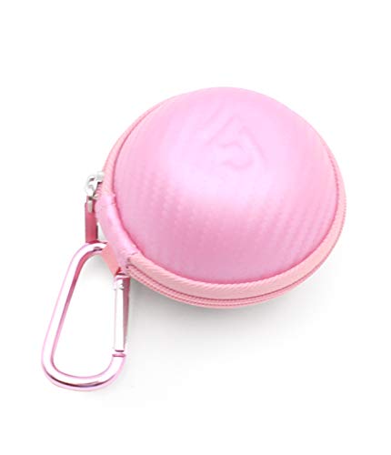 CASEMATIX Carry Case Compatible with Verizon Gizmo Watch, VTech Kidizoom Smartwatch Dx2 and More - Pink Travel Case with Accessory Pouch and Carabiner - Case Only