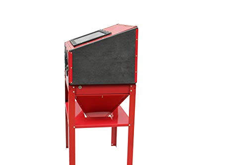 Varan Motors NESB-16D Cabina chorro de arena, microesferas, arenadora profesional con manguitos, 220 litros, con accesorios
