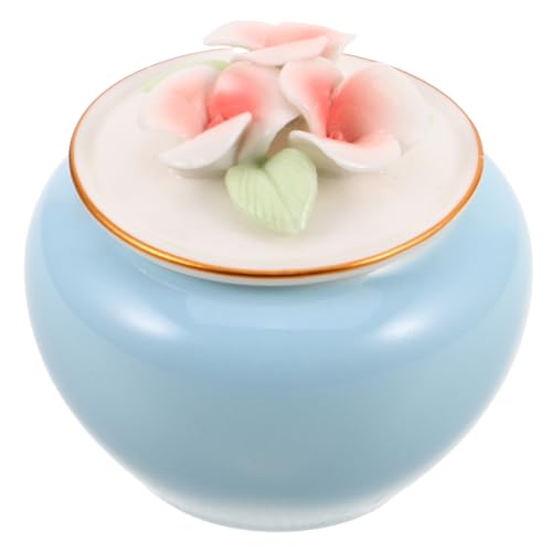 Levemolo Urne Céramique pour Cendres Animaux Mini Urne pour Chien et Chat Boîte Commémorative Hermétique pour Cendres Poils et Dents Souvenir pour Petits Animaux