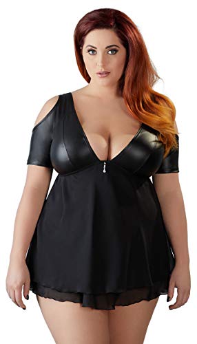 Top manches courtes noir de la gamme Cottelli Collection en taille XL