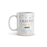 Made in Gift Regalo Original - Taza Personalizada para Profesores - Cerámica 33cl - Ideal para Fin de Curso - Personaliza con Nombre y Texto - Apta para Microondas y Lavavajillas