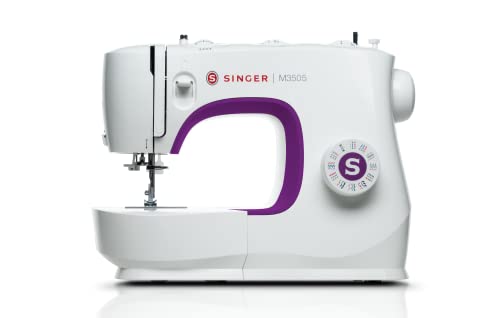 Image of SINGER M3505 Electric Sewing Machine | 32 Built-in Stitches| 76 Stitches Functions with 70wt Powerful motor & Feed dog with106 Teeth in 6 Rows Get Free Online Interactive Class.