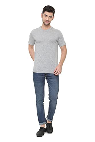 Image of Van Heusen Men Athleisure Regular Fit T-Shirt - Cotton Rich - Smart Tech, Easy Stain Release, Anti Stat, Ultra Soft, Moisture Wicking