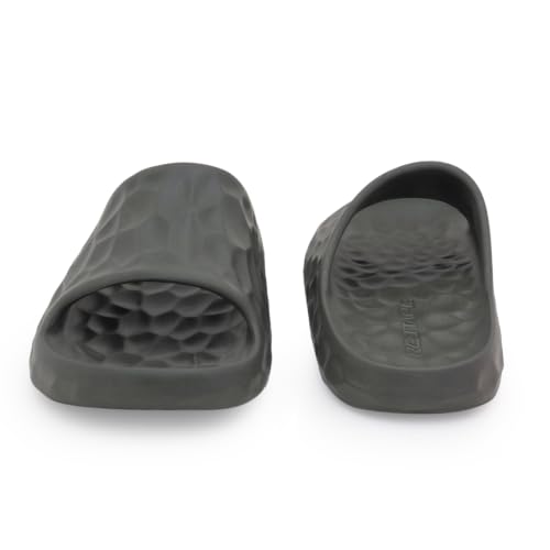 Image of Red Tape Dark Green Pool Sliders for Men