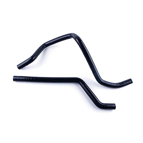 Tuyau de refroidissement en silicone pour radiateur Yamaha Grizzly 660 2002 2003 2004 2005 (noir)