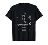 B-777 Aircraft Blueprint T-Shirt