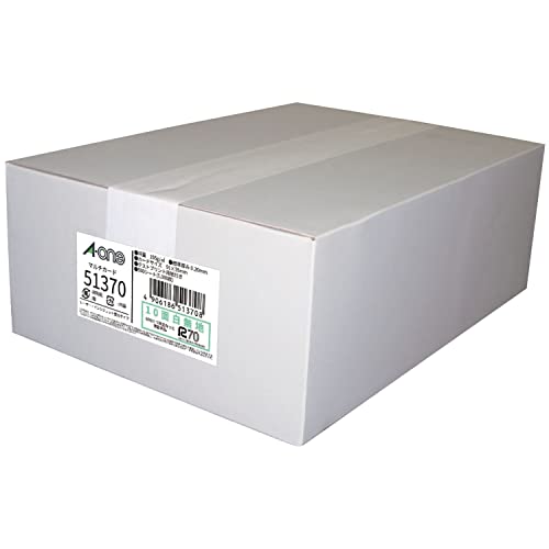 エーワン 名刺 マルチカード 再生紙 5000枚分 51370