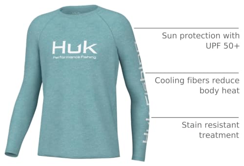 Image of HUK Kids Pursuit Pattern Long Sleeve Shirt, Fishing Shirt for Kids