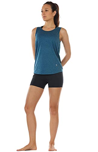 Image of icyzone Workout Tank Tops for Women - Open Back Strappy Athletic Tanks, Yoga Tops, Gym Shirts