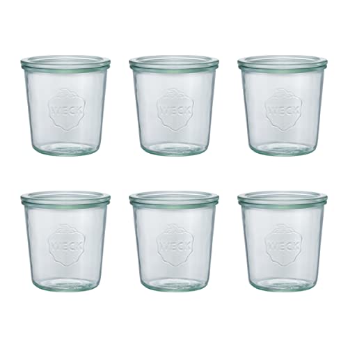 WECK キャニスター ガラスキャニスター 保存容器 保存瓶 WE-742 (Mold Shape 500ml 6個セット)のサムネイル