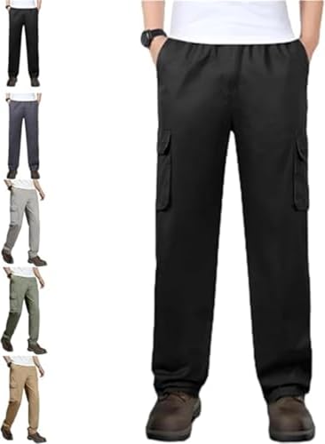 Flex Cargo Pants for Men, FlexRover-Ultra Comfort Flex Fit Multi-Pocket Durable Pants, Casual Tactical Cargo Pant