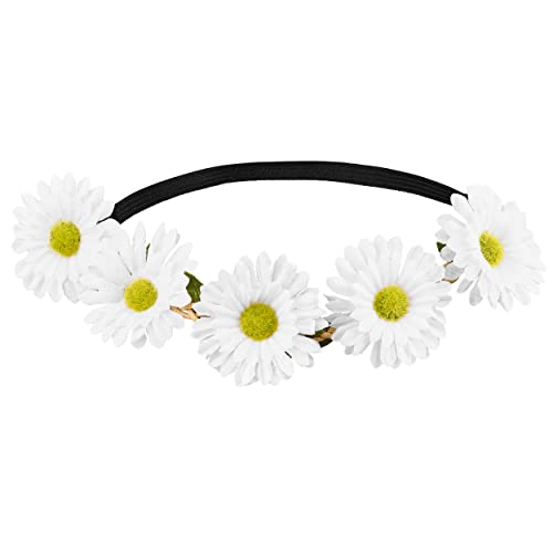 3-piece Hippie Set including Flower Headband, Blue - Image 3