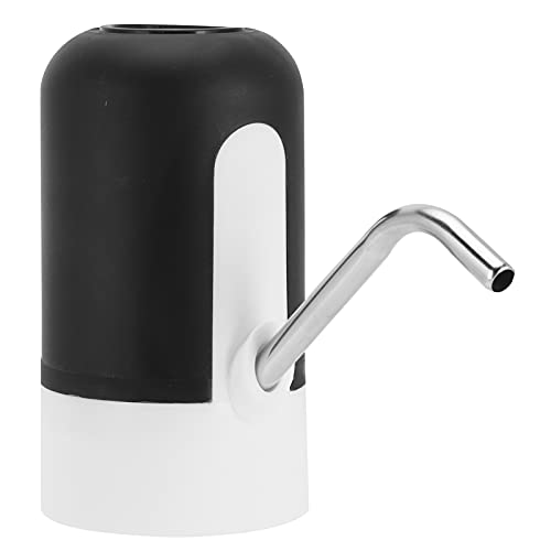 Bomba de Botella de Agua, 4.5L ~ 18.9L Dispensador de Botella de Agua Portátil Carga USB Eléctrica Bomba de Agua Potable Automática para Cocina Oficina en el Hogar Camping Picnics(Negro)
