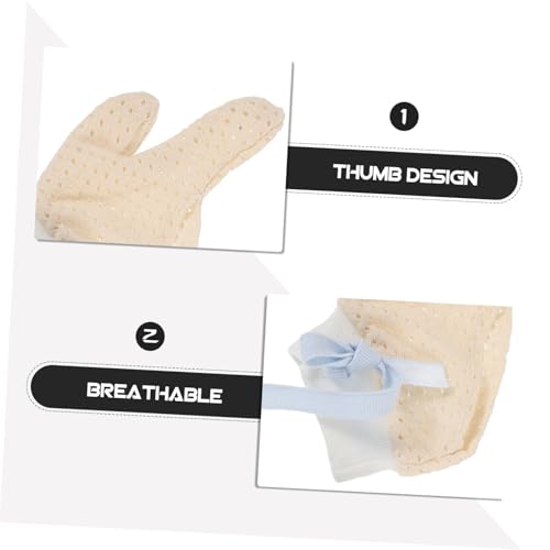 Milisten Anti-Sucking Mittens Soft Breathable Boy Girl Gloves for Months Comfortable Thumb Sucking Deterrent for Boys and Girls of Practical Supplies4