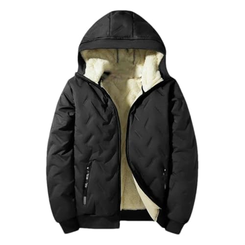 Veste d'hiver épaisse homme haut de gamme doublure en duvet naturel et finitions col