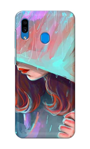 Image of PRINTFIDAA Pretty Woman Under The Umbrella Painting Printed Designer Hard Case for Samsung Galaxy A20 / Samsung A30 / Samsung M10S Back Cover -(e) RPM1007