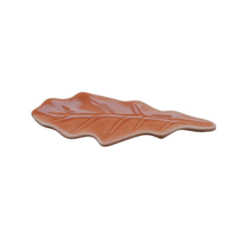 Lot de 6 supports de baguettes pour cuisine, motif feuille en céramique pour la maison et le restaurant, joli ensemble de cuillères pour table à manger