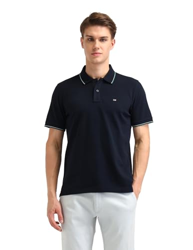 Image of Arrow Sport Men Regular fit Cotton Solid Short Sleeves Polo Shirt