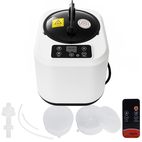 HOSOUTION 5L Sauna Steamer with Larger Volume and More Steam Output Fcc Certified 5L & 2000W Steam Generator Sauna Steamer Machine with Remote Control Portable Sauna Steamer White