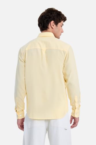 Image of SNITCH Men Formal Shirt | Regular Fit Long Sleeve Button-Down Collar Solid Style | 100% Cotton & Breathable Oxford Fabric for Office, Special Events & Smart Casual Wear