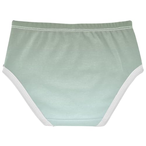 Joisal Toddler Girls Underwear 2t Cotton Girl Panties Cute Pattern Briefs Kids Undies Camouflage Green Light Cyan Gradient2