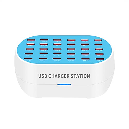 Station de charge USB de bureau pour smartphones chargeur 30 ports 160W