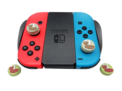 Ocanblu - Cute Mushroom Thumb Grip Caps, Compatible With Nintendo Switch/ Switch Oled/ Switch Lite, Soft Silicone Joystick Caps, 4Pcs #TOP5
