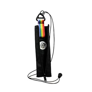 Plan B, Beschermhoes voor Elektronische Sigaret/Vape Pen 2,50 cm Diameter, 100 cm Snoer, Zwart met Regenboogtong, Unisex, Stof (Pride)