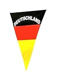 Taffstyle® Fanartikel Deutschland Wimpelfahne 150cm x 90cm Dreieck Flagge Fahne Fussball WM EM Europameisterschaft 2016
