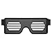 Lunettes colorées de LED, écran d'affichage à LED de lunettes légères 8 modes de modèle largement utilisés pour la soirée dansante(vert)