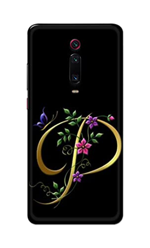 Image of Printed Hard Back Cover Case for Mi Redmi K20 | Redmi K20 Pro Back Cover (Alphabet P) -1803