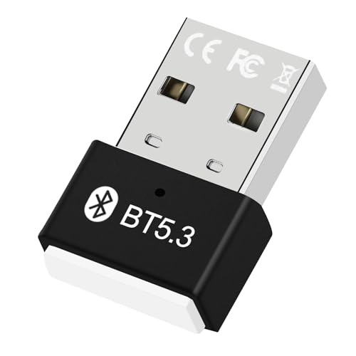 Soodyoow Bluetooth Adapter PC, 5.3 Bluetooth Stick, Bluetooth Dongle, USB Bluetooth Adapter, Low Latency, Plug & Play, Kompatibel mit Windows 11/10/8.1/7, für Computer, Headset, Tastatur, Maus Soodyoow Bluetooth Adapter PC, 5.3 Bluetooth Stick, Bluetooth Dongle, USB Bluetooth Adapter, Low Latency, Plug & Play, Kompatibel mit Windows 11/10/8.1/7, für Computer, Headset, Tastatur, Maus