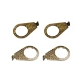 4 Gitarrenknöpfe mit Zeigerplatten für E-Gitarre Blinker Unterlegscheiben Set (Bronze)