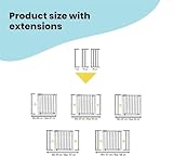 Safety 1st Easy Close Metal 14cm Gittererweiterung, kein Bohren, leicht montierbare Erweiterung zu Türschutzgitter, Erweiterung für Treppenschutzgitter ohne Bohren für Babygitter, Weiß